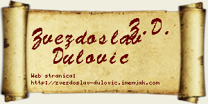 Zvezdoslav Dulović vizit kartica